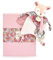 DOUDOU ET COMPAGNIE – BOH’AIME FAON Doudou Rose Attache Sucette – Peluche Ultra Douce – Avec Boîte Cadeau Fleurie – Idée Cadeau Naissance Fille – Lavable en Machine – Pour Bébé - DC4220