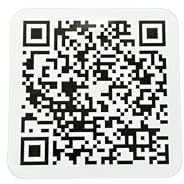 Dynamischer QR-Code Sticker/Aufkleber | 2-30 cm | Link jederzeit anpassen (1x QR-Sticker weiß, 6x6 cm)