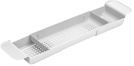 Bandeja para Bañera | Repisa Ajustable para Bañera - Estante con Drenaje Rápido, Organizador De Almacenamiento En Casa, Apto para Apartamento Hostel Gel De Ducha Champú