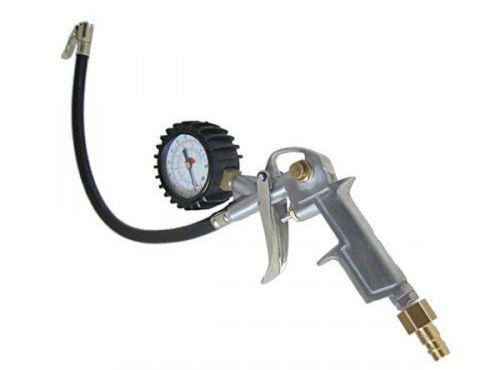 Druckluft Reifenfüller Reifenmesser Reifenfüllgerät Luftpistole mit Manometer