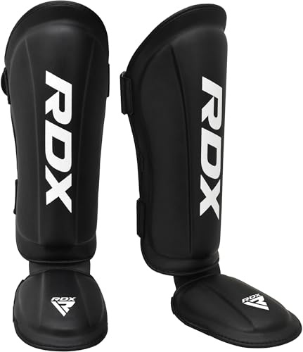 RDX MMA Box-Schienbeinschoner, Fuß, Kampf, Knöchel, Kampfkunst, Kickboxen, Karate M rot / schwarz