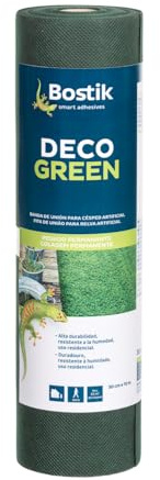 Bostik, Bande de jonction pour installation de gazon artificiel, intérieur et extérieur, installation amovible et discrète à usage résidentiel, Deco Green, vert, rouleau de 10 m x 30 cm | Intérieur et extérieur - Installation amovible et discrète à usage résidentiel - Deco Green - Vert - Rouleau de 10 m x 30 cm