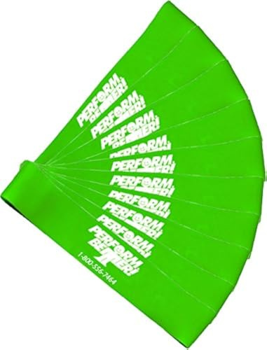 Perform Better Mini Exercise Bands 10 PCS Green Medium Resistance 9 x 2