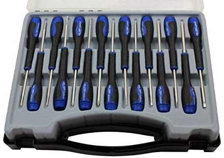 US PRO Lot de 15 tournevis de précision Torx Philips et plats 1609