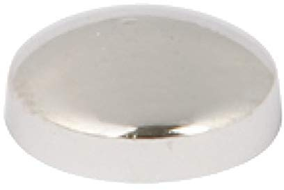 HARDWARE FOR YOU LTD PLASTIDOME SNAP ON SCREW COVER CAPS 6/8 GAUGE 15MM DIAMETER - PLASTIC CHROME FINISH PACK OF 10