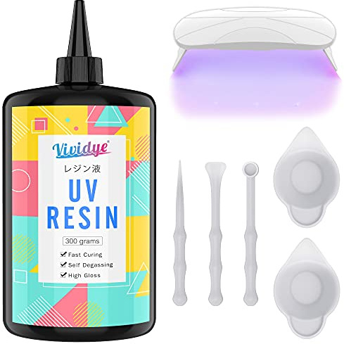 UV Resin Set mit UV Lampe (300g + UV-Lampe)