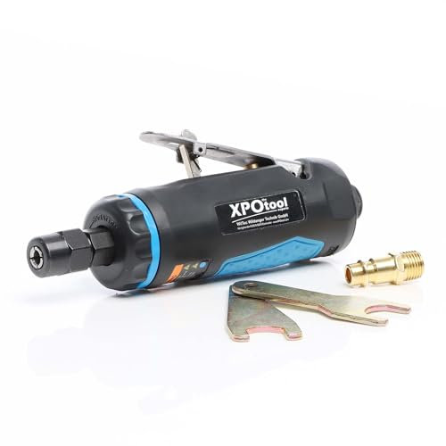 Wiltec Druckluftschleifer 168mm Stabschleifer mit Aluminiumgehäuse 6,3bar Multischleifer 22000U/min