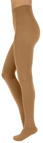 CALZITALY Kashmir Ullstrumpbyxor, varma vinterstrumpbyxor, tjocka tights, 150 Den, | S, M, L, XL, XXL, 3XL, 4XL | Italienska strumpbyxor, Camel, 4XL