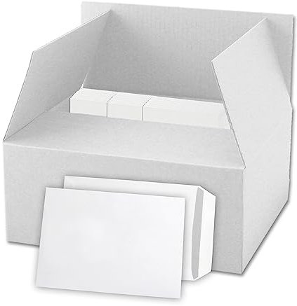 versando 500x Versandtaschen C5 ohne Fenster Haftklebend 162x229mm weiß: Briefumschläge für Büro, wichtige Unterlagen, blickdicht, einfach verschließbar
