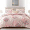 Whale Flotilla Couette 220 x 230 cm, Couette Couverture Respirante et Super Douce pour 4 Saisons avec 2 Taies d'oreiller, pour lit 2 Personnes, Carreau Rose