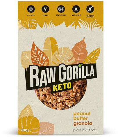 Organic Keto Peanut Butter Granola - 250g - RAWGORILLA