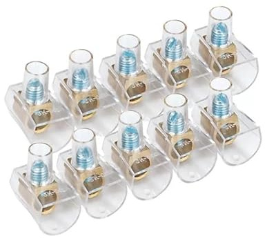 UNIVERSO CONFEZIONE 10 PEZZI MORSETTO FORBOX A CAPPUCCIO UNIPOLARE TRASPERENTE PER CAVI CON SEZIONE 4mm²