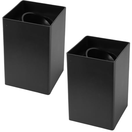 LUXULA 2 Stück Aufbauspot GU10 45° schwenkbar eckig Schwarz Deckenspot | 45° schwenkbar, GU10 Fassung, Kunststoff, ohne Leuchtmittel, 230V, Deckenspot, Aufbauleuchte für Wohnräume