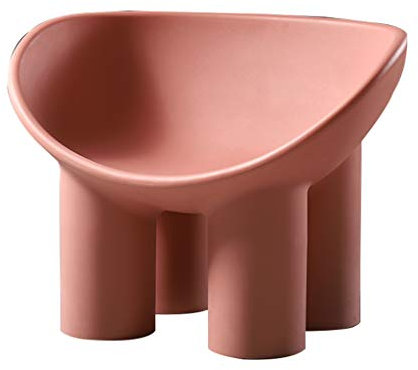 Chaise longue d'extérieur moderne avec pieds d'éléphant et coussin en 100 % polyéthylène