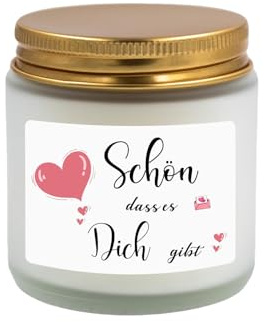 Geschenke für Frauen, Geschenk für Freundin, Handmade Lavendel-Duftkerze