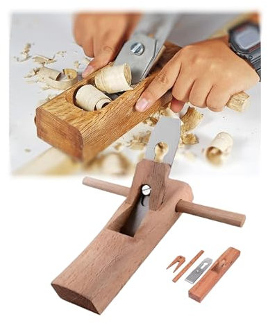 Hombro de plano de enrutador para carpintería, cepilladora de mano, hoja de tratamiento de recorte, cepilladora de mano, mini herramienta de corte de madera para carpintería, corte de madera, alisado