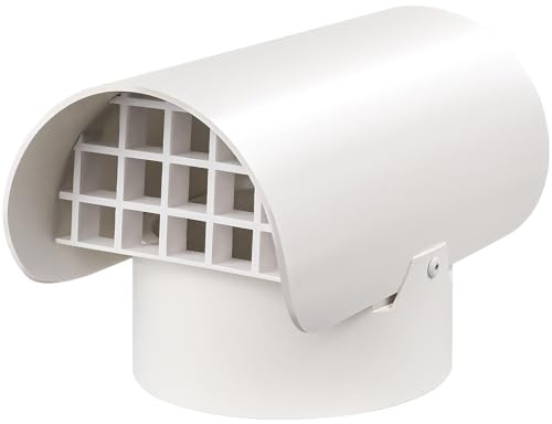 Radon Vent Cap for 3 Schedule 40, 3 inch PVC Vent Cap for Radon Fan Pipe/Flue Pipe/Roof Pipe, Radon Vent Cover Exhaust Vent Cap, Stop Rain Snow Leaves, Protect Radon Fan Motor&PVC Pipe