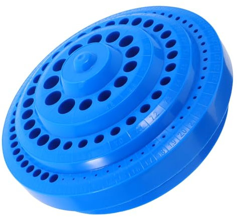 Caja de Brocas Azul de Plástico 100 Agujeros para Nail Drill Bits