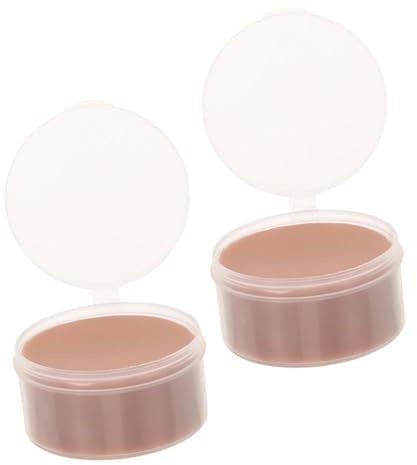 CALLARON 2pcs Scar Wax for Halloween and Cosplay Long-lasting Nose Shaping Wax Made of Plastic Khaki Colour 85g Kit for Fake Cuts and Special Effects Makeup