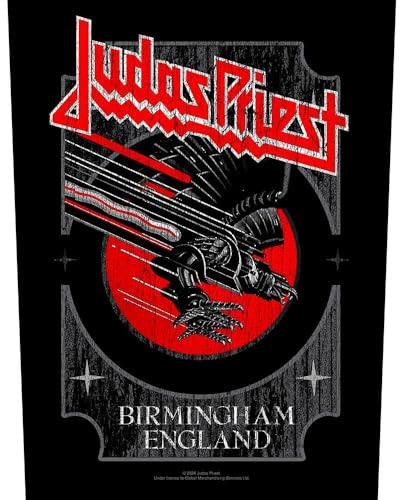 Judas Priest - Écusson BIRMINGHAM (Taille unique) (Noir/Rouge)