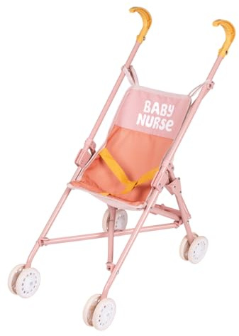 Smoby - Baby Nurse - Cochecito Paraguas - Para Muñecas de Hasta 42 Cms - Práctico y Ligero - Fácil Plegado - A partir de 2 Años