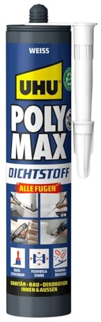 UHU POLY MAX Dichtstoff weiß, Kartusche 280ml
