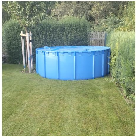 Bassin à poissons rond en toile – Très grande piscine hors sol flexible pour koï et poissons rouges, durable et facile à installer