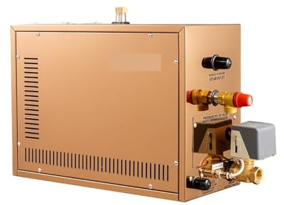 Sauna Steamer, at-S 5/6/7/8/9KW Home Wet Steam Room Bath nerator, Household Steaming Sauna Machine for Spa for Shower House(AT-60S-6KW)