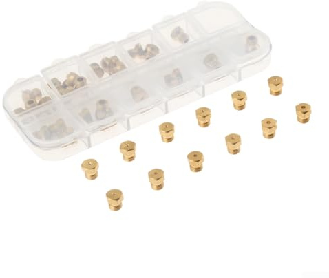 Gasherd-Düsen-Set, Messing-Umwandlung M6 x 0,75 mm, 36 Stück, für LPG auf Erdgas, Propanbrenner für Gerät, Umrüst-Set (verpackt)