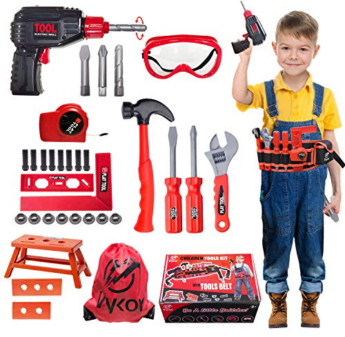 Vykor 35 Pieces Kids tool set,Tools Toys With Screwdriver Nuts And Wrenches,Christmas and Birthday Educational Toy Gift for For Children Ages 3+ Years Old