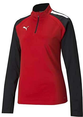 PUMA teamLIGA 1/4 Zip Top Tricot, Rouge Red B, M Homme