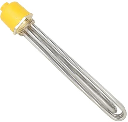 Resistencia termo electrico 220v elemento calentador immersion electrico resistencia deposito agua inox calentar tubular (2 L400mm 9kw 220v)