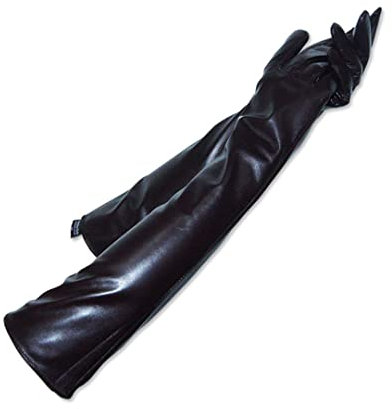 Winter-Damen-Handschuhe, Schaffell, Arm-Ärmel, echtes Leder, lange Stil, Ellenbogen-Handschuhe