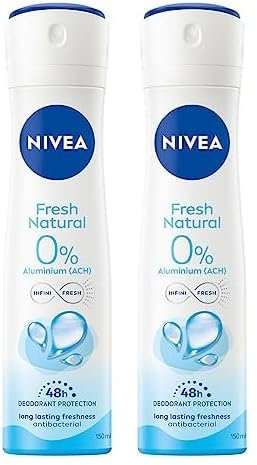 NIVEA Deodorante Fresh Natural Spray, 150 ml (Confezione da 2)
