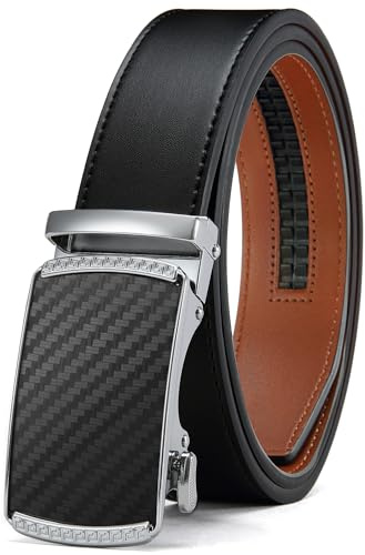 CHAOREN Gürtel Herren, Automatik Ledergürtel Herren 35mm ohne Löcher