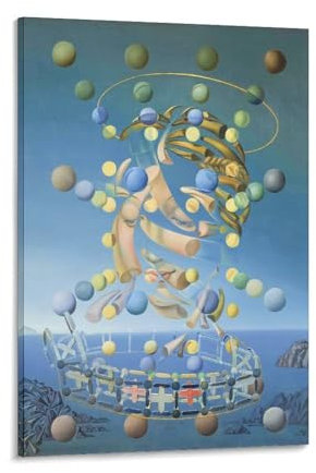 WAONZZAI Salvador Dali Poster Raphaels Madonna; berühmte Gemälde, Kunstposter, Leinwanddrucke, Heimdekoration, Gemälde, Rahmen, 50 x 75 cm