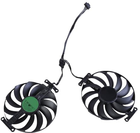 Zeizafa 1 Coppia 95 mm 7 Pin T129215SU Ventola Raffreddamento Ricambio per Accessori per la Gestione della Ventola Raffreddamento della Scheda Grafica RTX3070