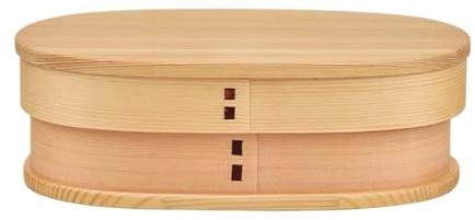 DHYUACN Caja De Madera Para Bento Fiambrera de 800ml con sensación madera, caja Bento for ensalada, contenedor portátil for niños, estudiantes, trabajadores, oficina