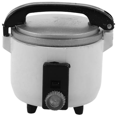 WESIEVYA Utensili da cucina in miniatura per casa delle bambole: cuociriso in miniatura - Accessori per casa delle bambole in scala 1:12 - Decorazione realistica per micro paesaggi e cucine