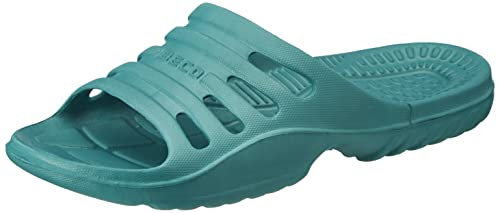 BECO Pantoletten, Badelatschen Unisex, Ciabatte Donna, Turchese (Petrol 888), 38 EU