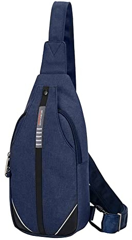 Waterfly Antivol Sac de Poitrine Homme et Femme Sac Bandoulière Sac Triangle pour Sports de Plein Air Cyclisme Escalade Camping Excursion Randonnée Voyage