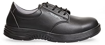 Abeba BB493-46 X-Light mikrofiber snörning säkerhetssko, S2, FO, SRC, storlek 46, svart