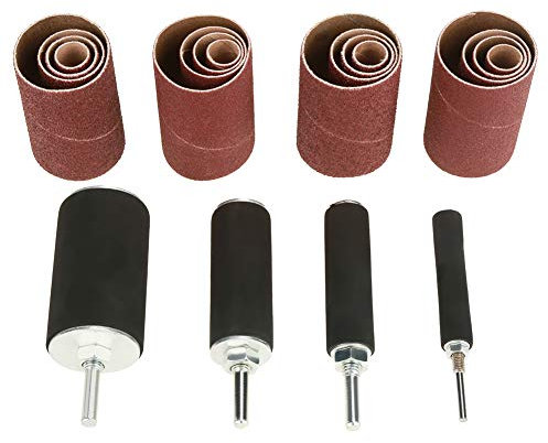 Schleiftrommel-Kit, 20-tlg. Spindel-Schleiftrommel-Schleifwerkzeug-Set mit Etui für Bohrmaschinen-Schleifset