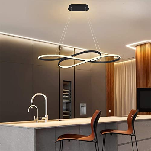 Lanekd Esstisch Esszimmer Lampen LED Pendelleuchte Hängelampe 3000K Küchen Wohnzimmer Hängend Leuchte Modern Höhenverstellbar Kronleuchter für Schlafzimmer Couchtisch Deko Deckenlampe Warmes Licht