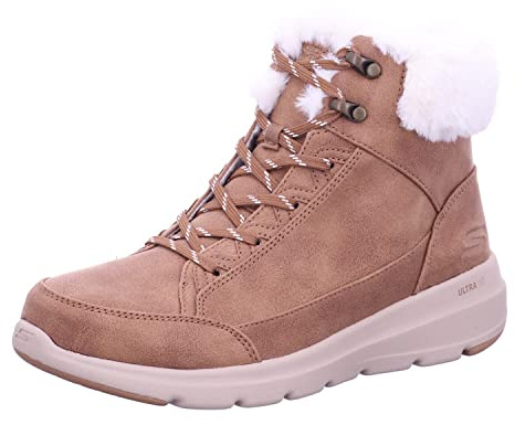 Skechers Femme Glacial Ultra Boots, Châtaigne, 39.5 EU