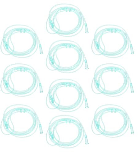 12 Stücke Sauerstoffbrille Nasenbrille 1. 5m Erwachsene Kunststoff Weiche Sauerstoff Brille- Schlauch Sauerstoffschlauch für Sauerstoffgerät Atemtherapie- und Inhalationsgeräte