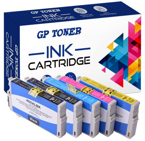 GP TONER Druckerpatronen Ersatz für Epson 405XL Tintenpatronen für Epson Workforce Pro WF-3820DWF WF-4820DWF WF-4825DWF WF-4830DTWF WF-7840DTWF (405XL 5-Pack (2X Schwarz, Cyan, Magenta, Gelb))