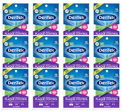 DenTek Easy Brush Fresh Mint Extra Tight Interdentalreiniger, 16 Stück, 12 Stück