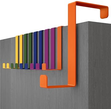 Menz Lot de 10 crochets de porte XXL Budget Coloré_46 mm IT Appendiabiti da Porta – 10 x ganci appendiabiti appendiabiti appendi abiti per porte 46 mm, colorati – attaccapanni da porta