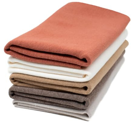 Stoffpaket Bündchen uni 5 x 25 cm (70 cm Umfang) Schlauchware einfarbig Kinderstoffe Modestoffe (Erdtöne)
